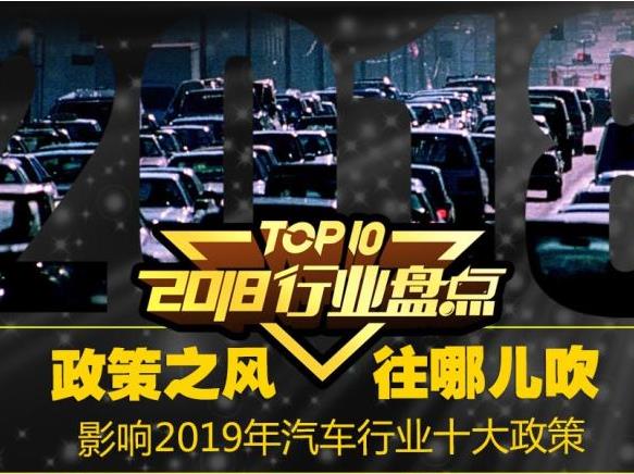政策盤點：影響2019甚至是之后幾年的汽車行業政策匯總