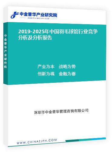 2019-2025年中國羽毛球館行業競爭分析及分析報告